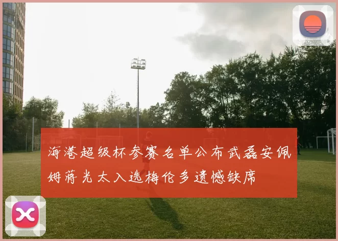 海港超级杯参赛名单公布武磊安佩姆蒋光太入选梅伦多遗憾缺席