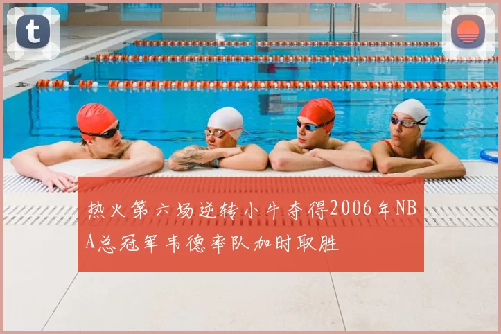 热火第六场逆转小牛夺得2006年NBA总冠军韦德率队加时取胜